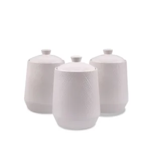 Zestaw Pojemników Ceramicznych Maestro MR-20002-03CS White