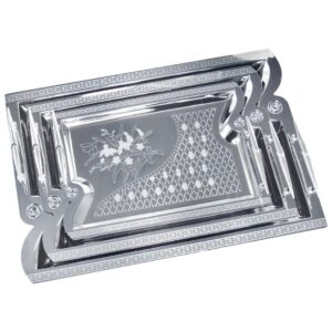 Zestaw 3 Tac Stalowych do Serwowania Kinghoff KH-4743