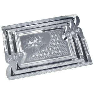 Zestaw 3 Tac Stalowych do Serwowania Kinghoff KH-4743