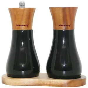 Zestaw do Soli i Pieprzu z Młynkiem Klausberg KB-7594 Czarny