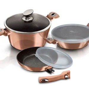 Zestaw Garnków 6 el. Berlinger Haus Rose Gold BH-7051