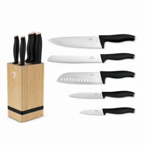 Zestaw Noży w Bloku Berlinger Haus Black Rose BH-2970 6 el.
