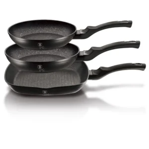 Zestaw Patelni z Grillem Berlinger Haus Black Silver BH-6157