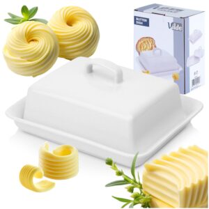 Maselniczka ceramiczna biała klasyczna Vilde 139680