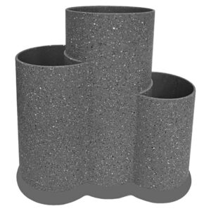 Blok na noże 3w1 z przybornikiem Szary Krisberg KS-2530