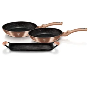 Zestaw Patelni z Płytą Berlinger Haus Rose Gold BH-1669