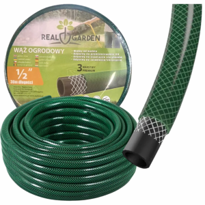 Wąż ogrodowy 30m, zielony zbrojony 1/2cala